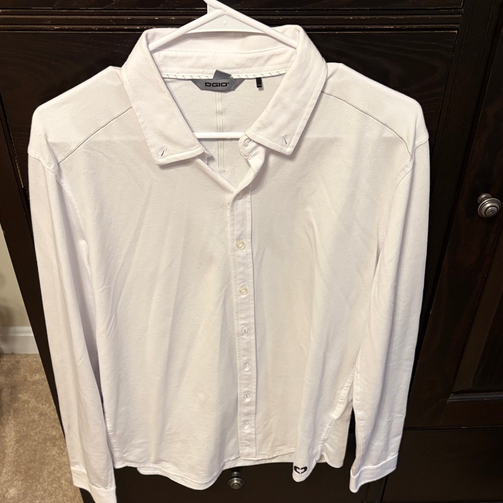 OGIO Men's Classic White Button Down Shirt